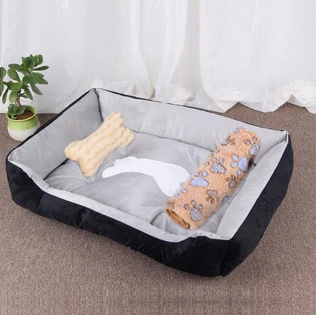 Pet Large Dog Bed Warm House Candy-colored Square Nest Pet Kennel For Small Medium Large Dogs Cat Puppy Plus Size Dog Baskets