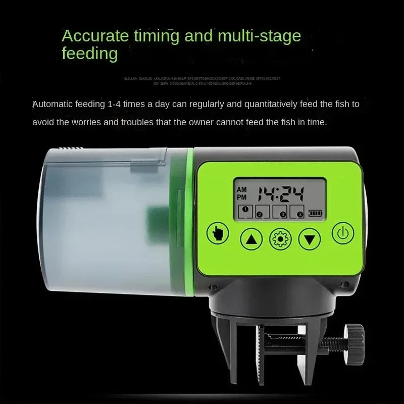 Automatic Fish Tank Feeder Intelligent Timing Feeder Aquarium Goldfish Feeder Large Capacity Fish Aquarium Feeding Apparatus