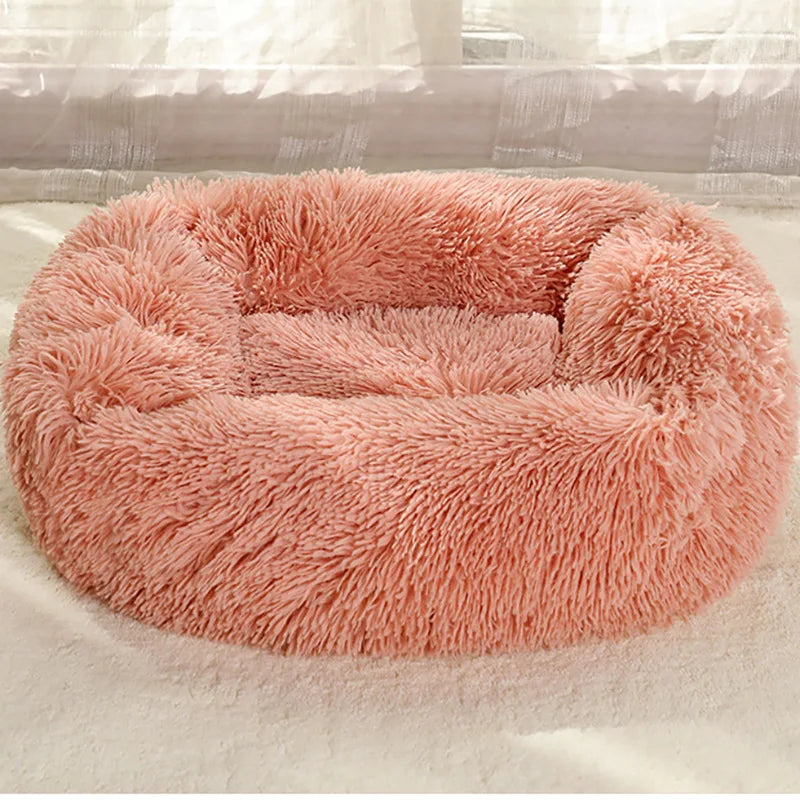 Super Soft Washable Long Plush Pet Kennel Deep Sleep Dog House Velvet Mats Sofa Pet Cat Bed For Dog Basket