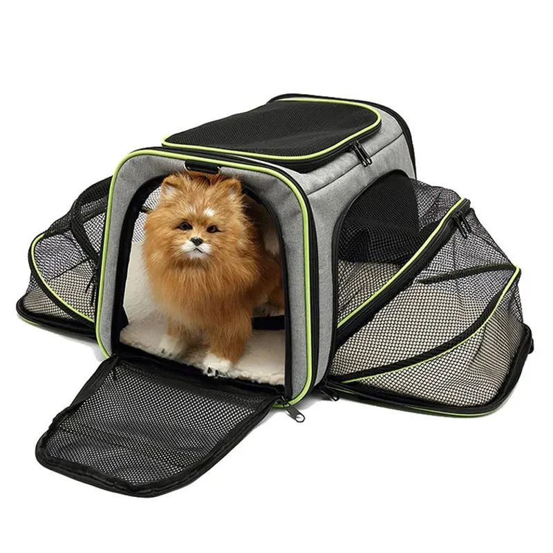 Portable Breathable Foldable Shoulder Bag Cat Dog Carrier Bags Outgoing Travel Pets Handbag Transport Bag