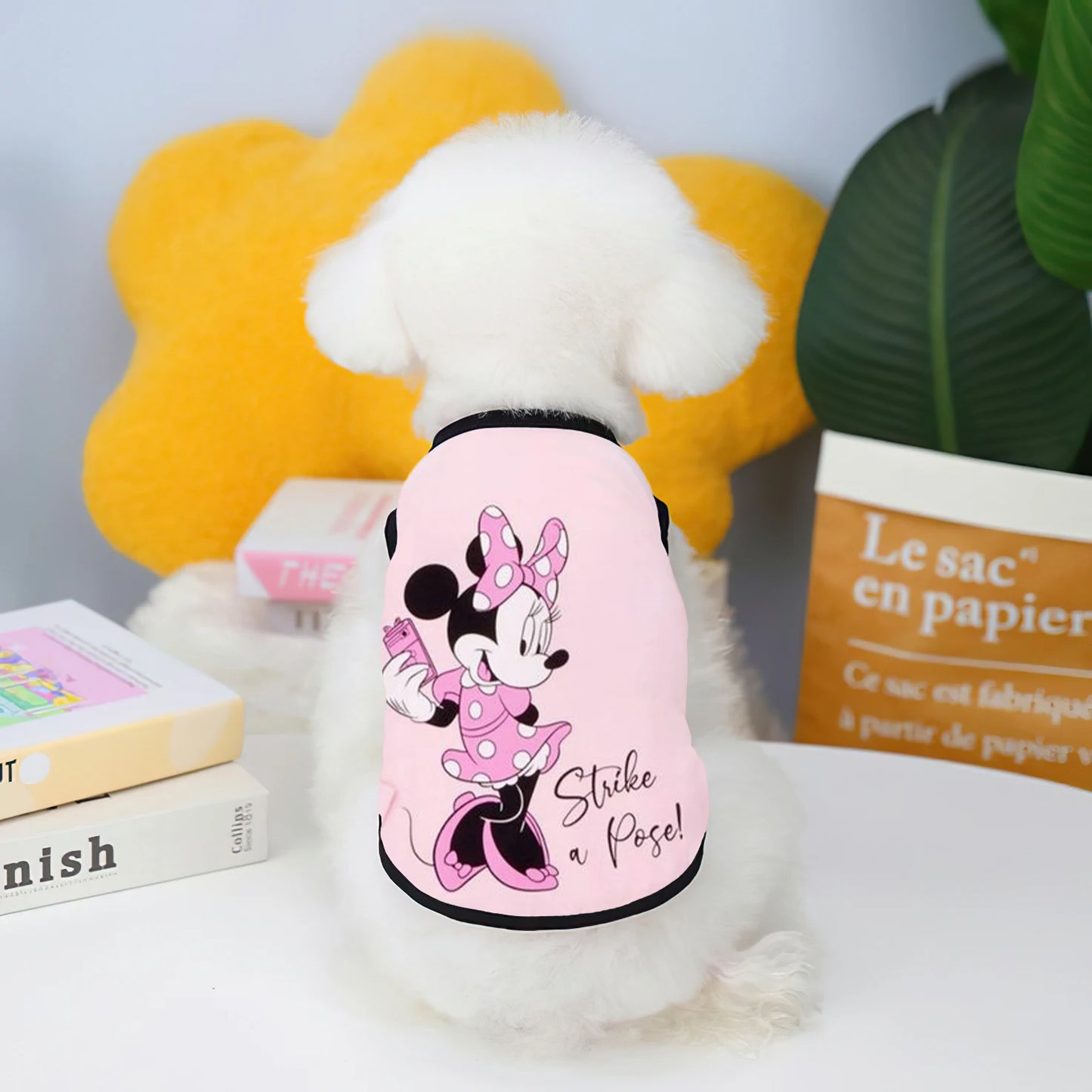 Puppy Summer Clothes Minnie Mickey Elements Pet Dog Clothes Chihuahua Vest Supplies Products Home Garden