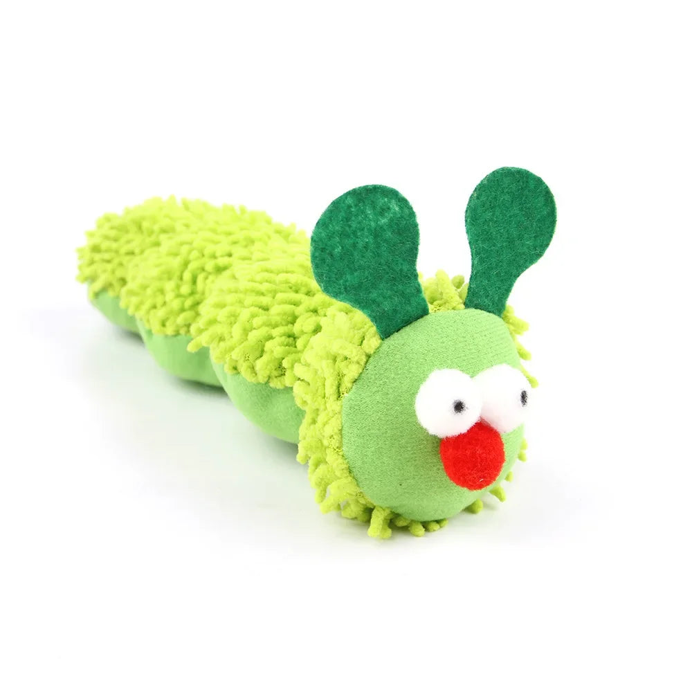 Cat Chew Toys Caterpillar Catnip Molar Toy Silvervine Cat Teaser Interaction Toy Clean Mouth Kitten Toy Pet Supplies Accessories