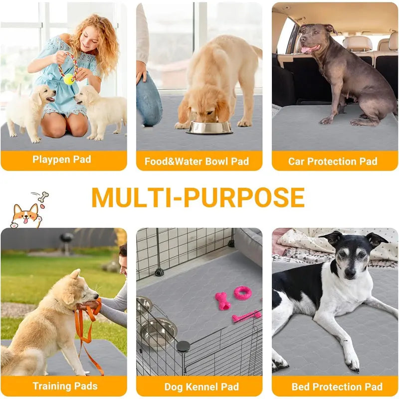 Dog Pee Pad Reusable Washable Dog Mat Car Seat Floor Sofa 
Waterproof Absorbent Puppy Cat Training Diaper Mat Pet Supplies