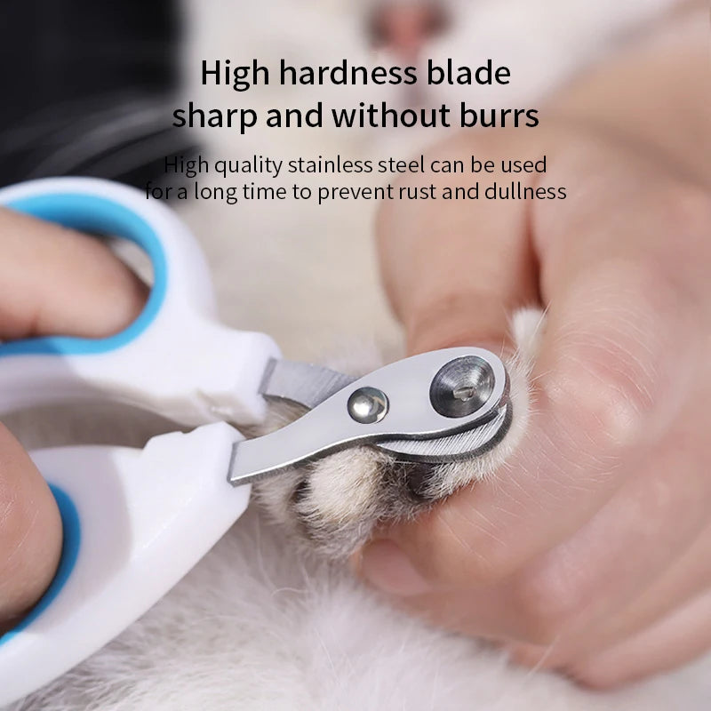 Cat Nail Clippers for Small Cat Dog Stainless Steel Puppy Claws Cutter Pet Nail Grooming Clippers Trimmer