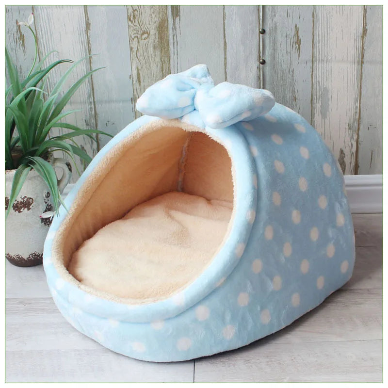 Pet Dog House Warm Dog Bed Kennel Soft Puppy Cushion Cat Nest Dogs Basket Chihuahua Teddy Bed For Small Medium Dogs Pet Supplier