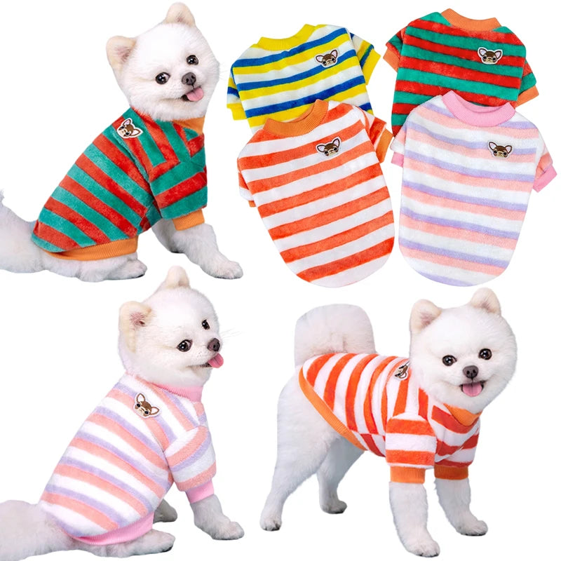 Dog Clothes Warm Pet Vest Shirt Fleece Pet Dog Clothes for Dogs Clothing Pets Dogs Cat Tshirt Outfit Apparel Coats