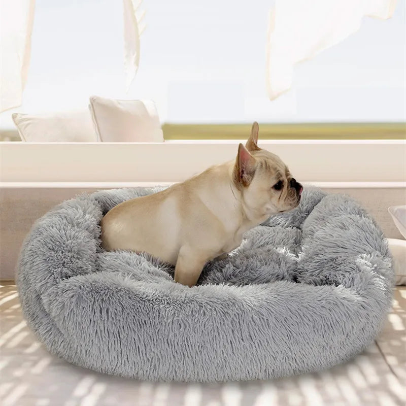 Super Soft Washable Long Plush Pet Kennel Deep Sleep Dog House Velvet Mats Sofa Pet Cat Bed For Dog Basket