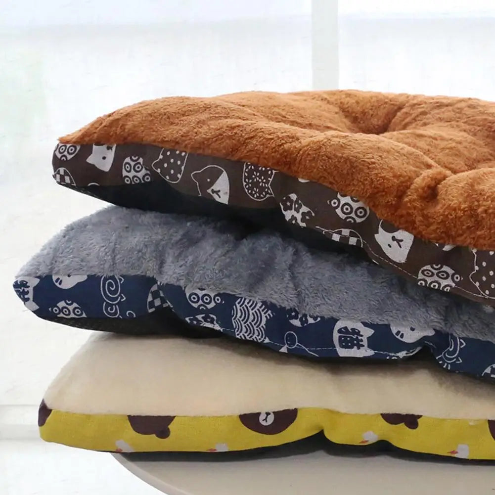 Pure Cotton Warm Dog Bed Mat Cat Mattress Winter Warm Pet Mat Non-slip Design Machine Washable