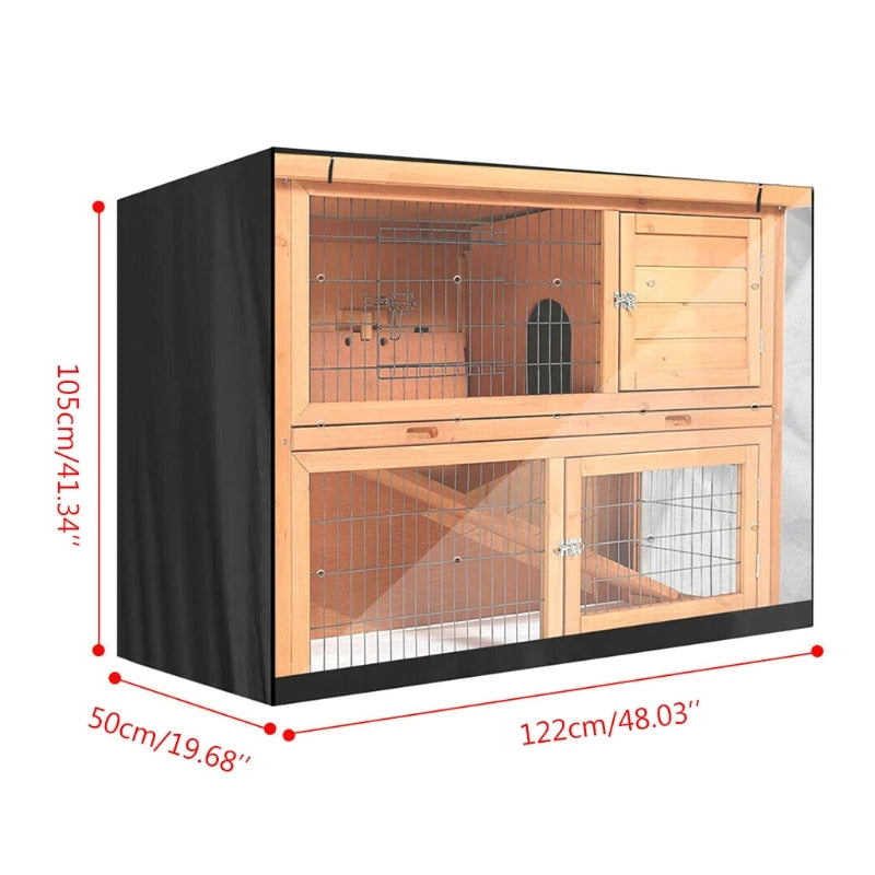 Pet Wire Cage Crate Cover Rabbit for Cat Habitat Waterproof Harmful Light Preven