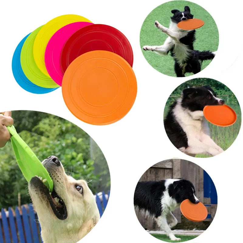 Outdoor Play Flying Discs Dog Toys Training Throwing Durable Bite-resistant Pet Supplies Interactive Disc Dog Toy Water-floating