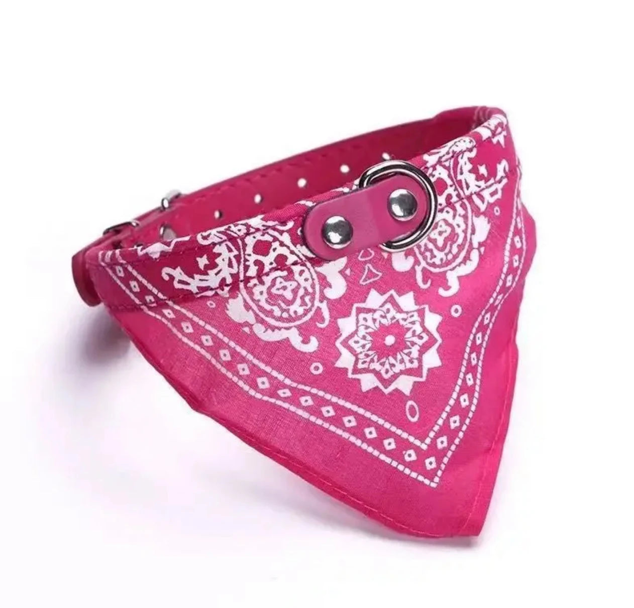 Adjustable Pet Bandana Collar, Polyester Knit Fabric Saliva Towel, Triangle Neckerchief for Small, Medium, Large Dogs & Cats