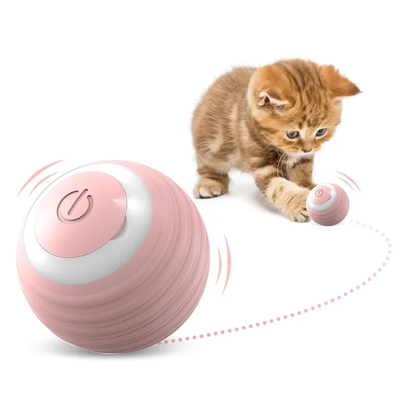 1Pcs Cat Toys Interactive Cat Teaser Ball Pet Toy Ball Gravity Rolling Ball Cat Self Indulgence Ball Bite Resistant Pet Products