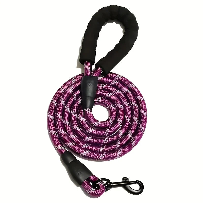 Pet Leash with Reflective & Comfortable Padded Handle for Small, Medium and Large Dogs