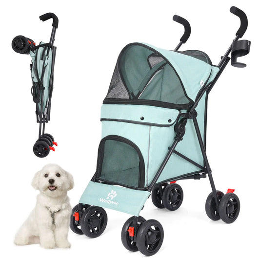 Pet Stroller Lightweight Folding Small and Medium-sized Outdoor Puppy Stroller Cat Dog Travel Breathable dogs accessories