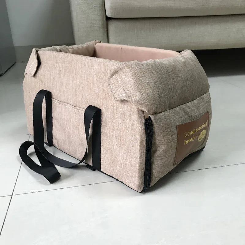 Dog Car Seat Bed Car Central Dog Car Seat Bed Portable Dog Carrier for Small Dogs Cats Safety Travel Bag