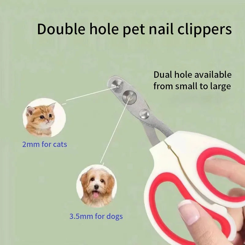 Cat Nail Clippers for Small Cat Dog Stainless Steel Puppy Claws Cutter Pet Nail Grooming Clippers Trimmer