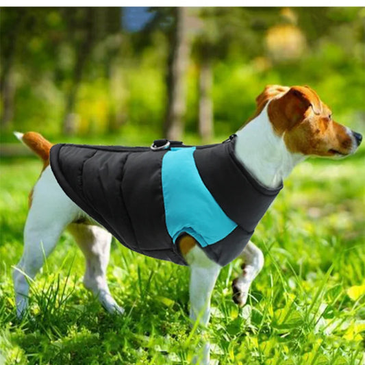 Warm Pet Dog Coats Waterproof Pet Jacket with Zipper Thick Padded Warm Pet Coats Padded Dog Clothes for Small Medium Large Dogs