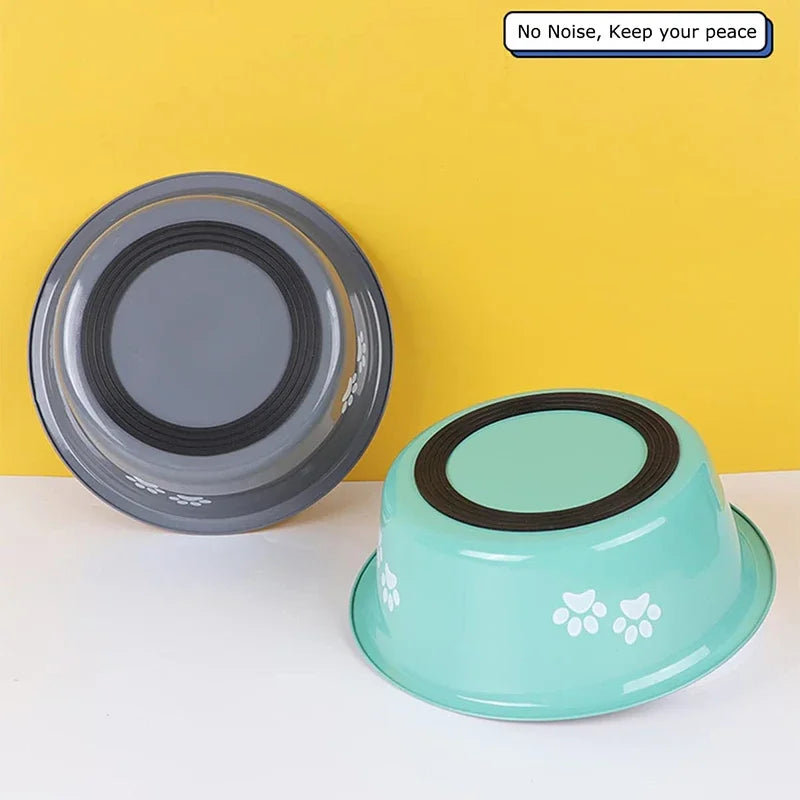 Cute Dog Bowls for Medium Large Dogs Feeding Bowls Water Bowls Stainless Steel Small Dog Food Bowl