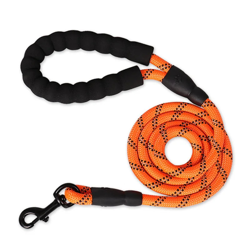 Pet Leash with Reflective & Comfortable Padded Handle for Small, Medium and Large Dogs