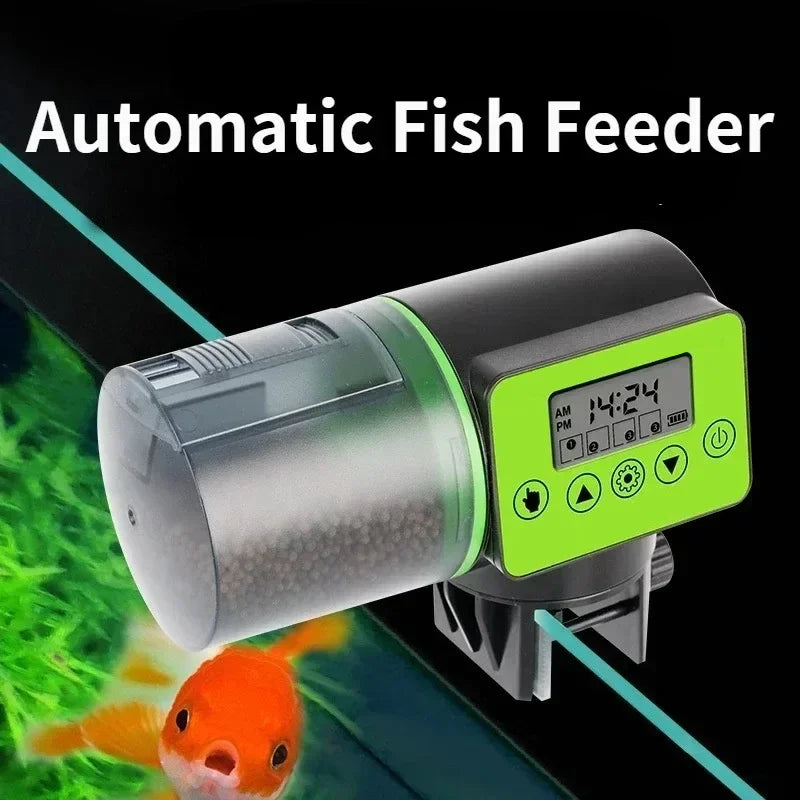 Automatic Fish Tank Feeder Intelligent Timing Feeder Aquarium Goldfish Feeder Large Capacity Fish Aquarium Feeding Apparatus