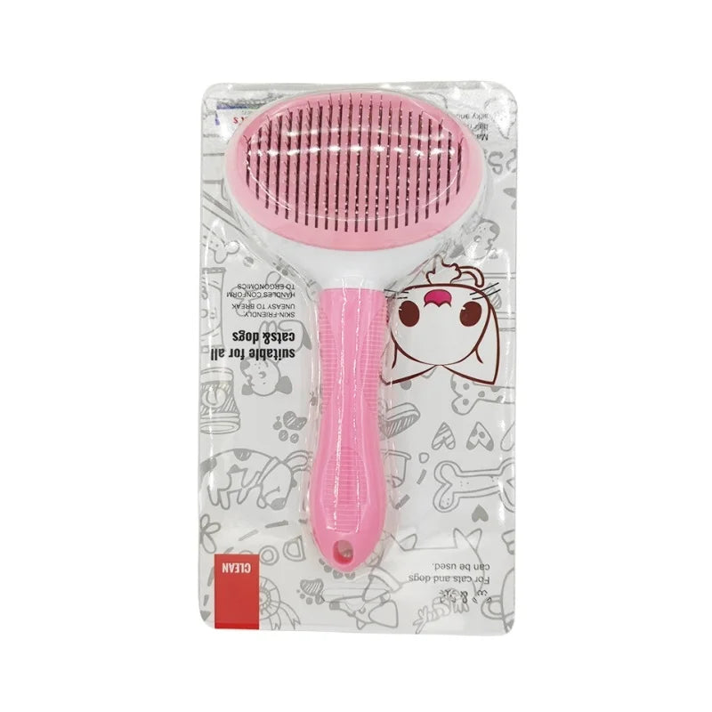 Self-cleaning Pet Hair Remove Comb Cat Slicker Brush Pet Hair Removal Comb For Cats Grooming Brushes Dog Combs Cat Accessories