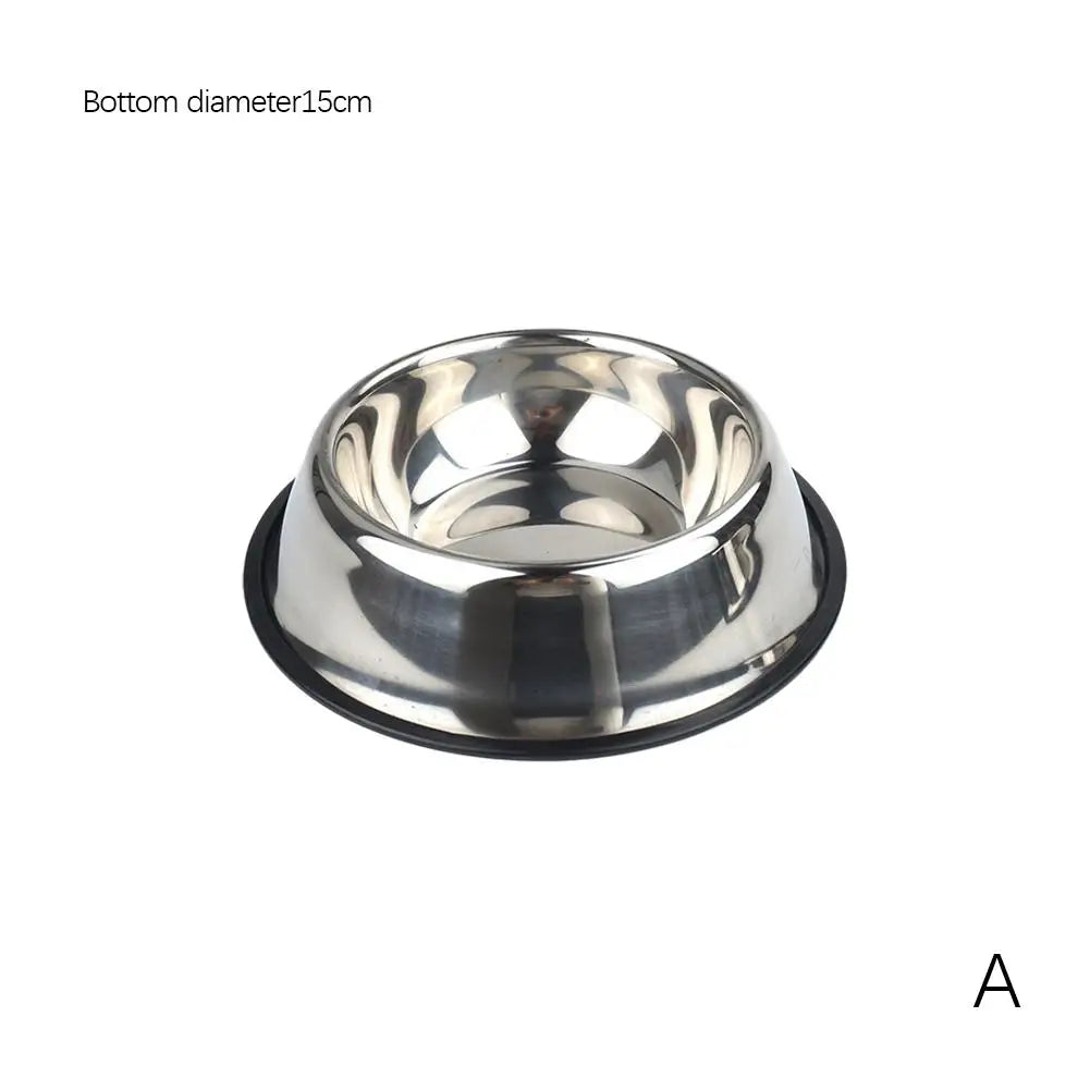 Stainless Steel Pet Dog Bowl Feeder Skidproof Anti-ant Food Water Drink Dishes Feeder Dog Bowls Food Accessories Pet Supplies