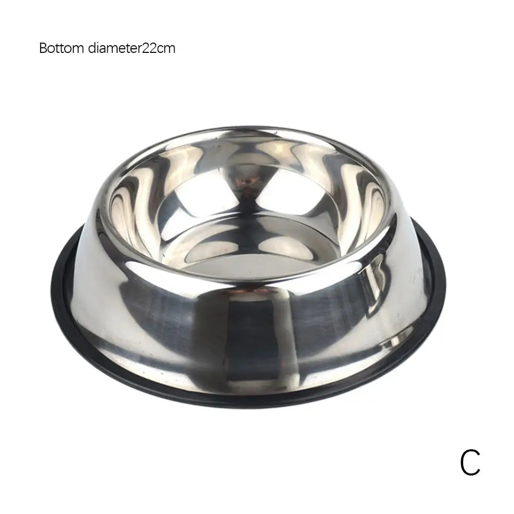 Stainless Steel Pet Dog Bowl Feeder Skidproof Anti-ant Food Water Drink Dishes Feeder Dog Bowls Food Accessories Pet Supplies