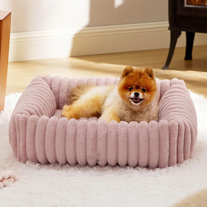 Large Pet Cat Dog Bed Square Plush Kennel Summer Washable Cat Mat Mattress Pet Cushion Medium Large Dogs Pet Supplies