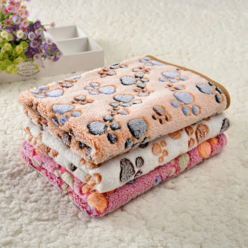 4 Sizes Pet Sleeping Blanket Soft Fluffy Dog Blanket Warm Breathable Cat Cover Blanket Comfortable Sleeping Sheet Mat Pet Items